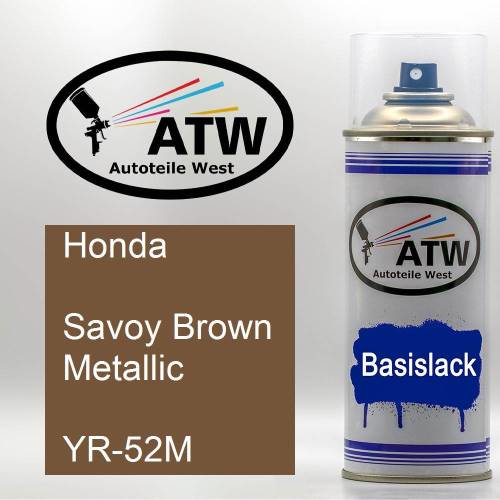 Honda, Savoy Brown Metallic, YR-52M: 400ml Sprühdose, von ATW Autoteile West.